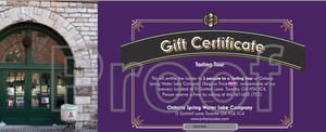 Gift Certificate - Tasting Tour